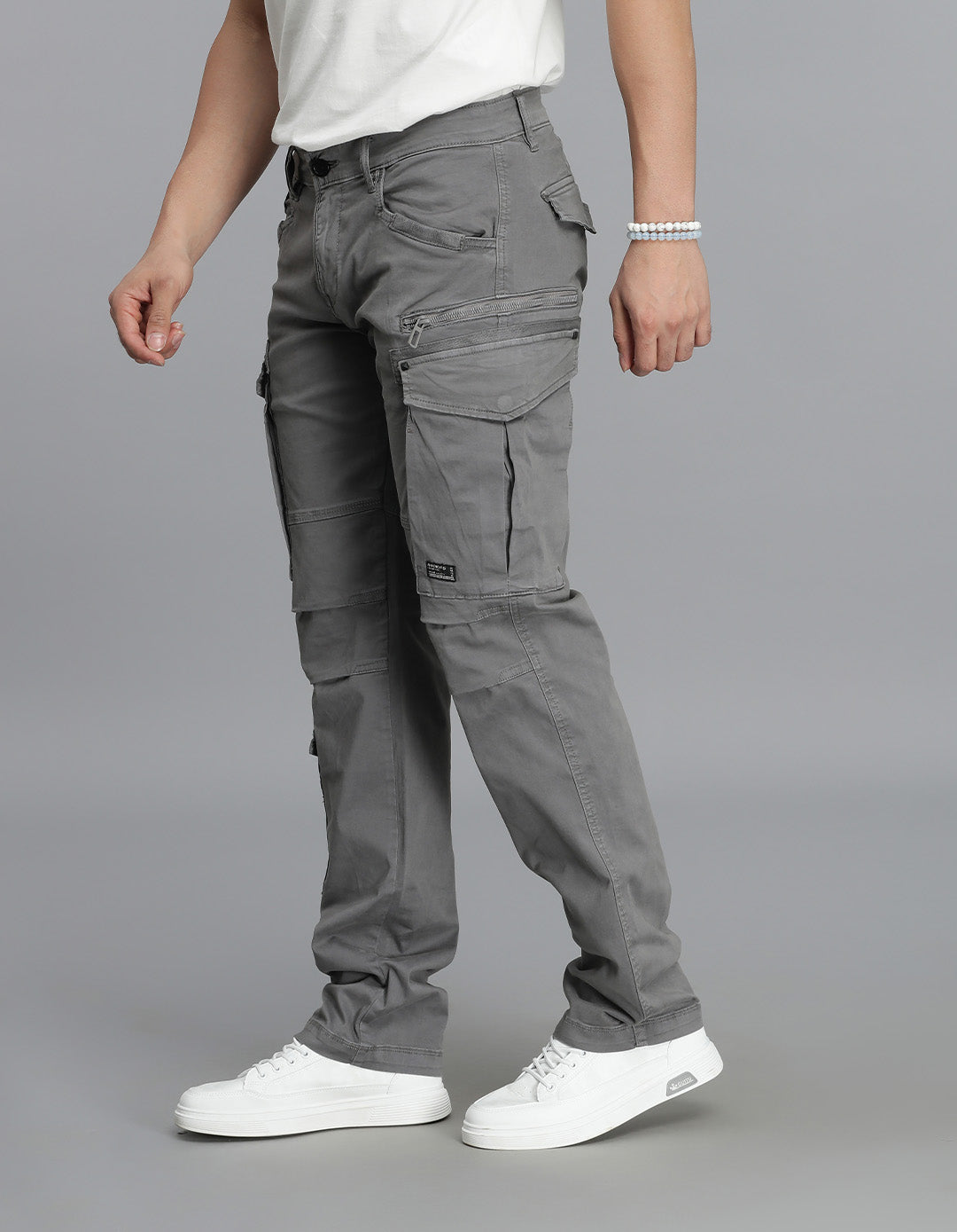 Clay Grey Regular Fit Cargo Pant