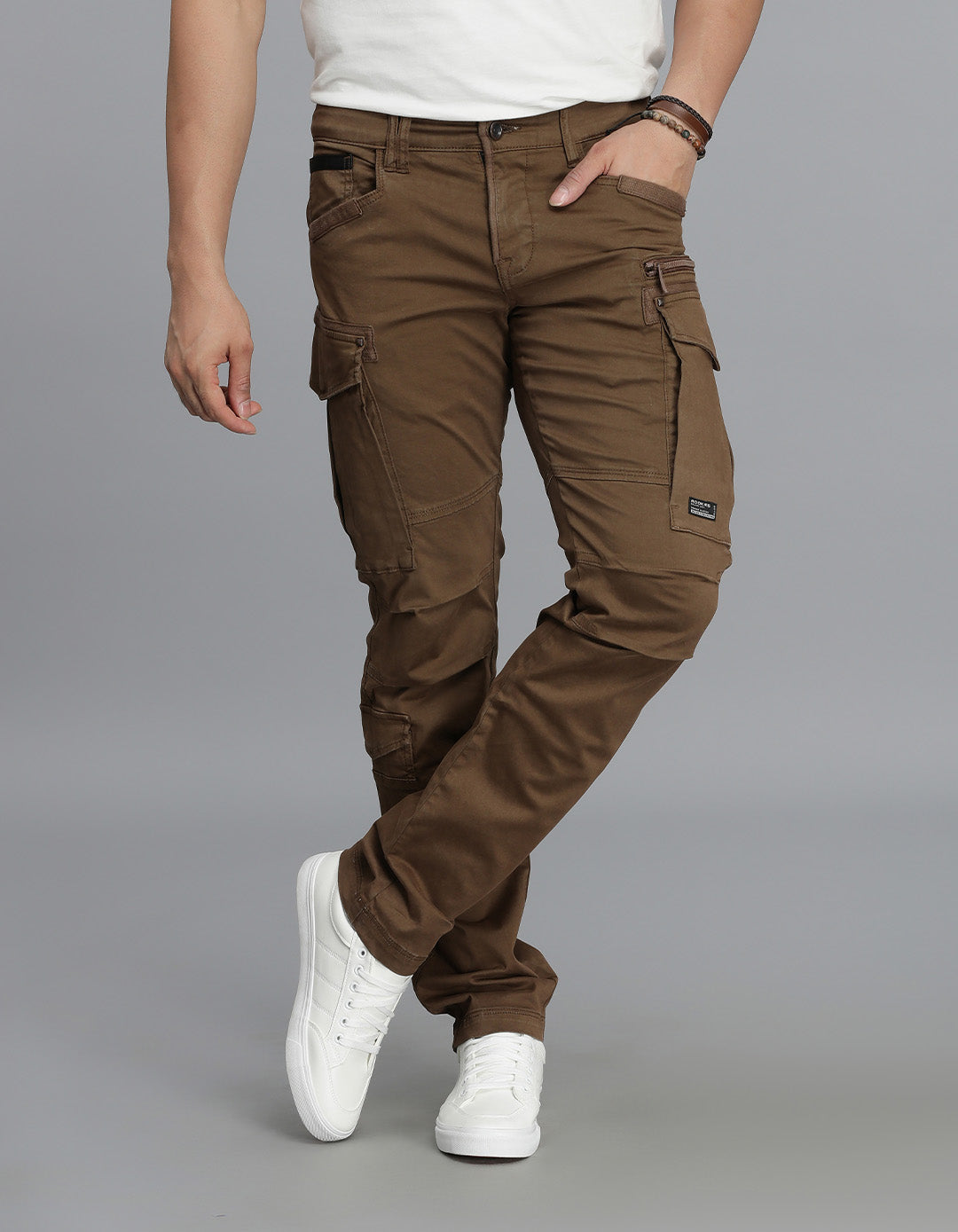 Khaki Regular Fit Cargo Pant