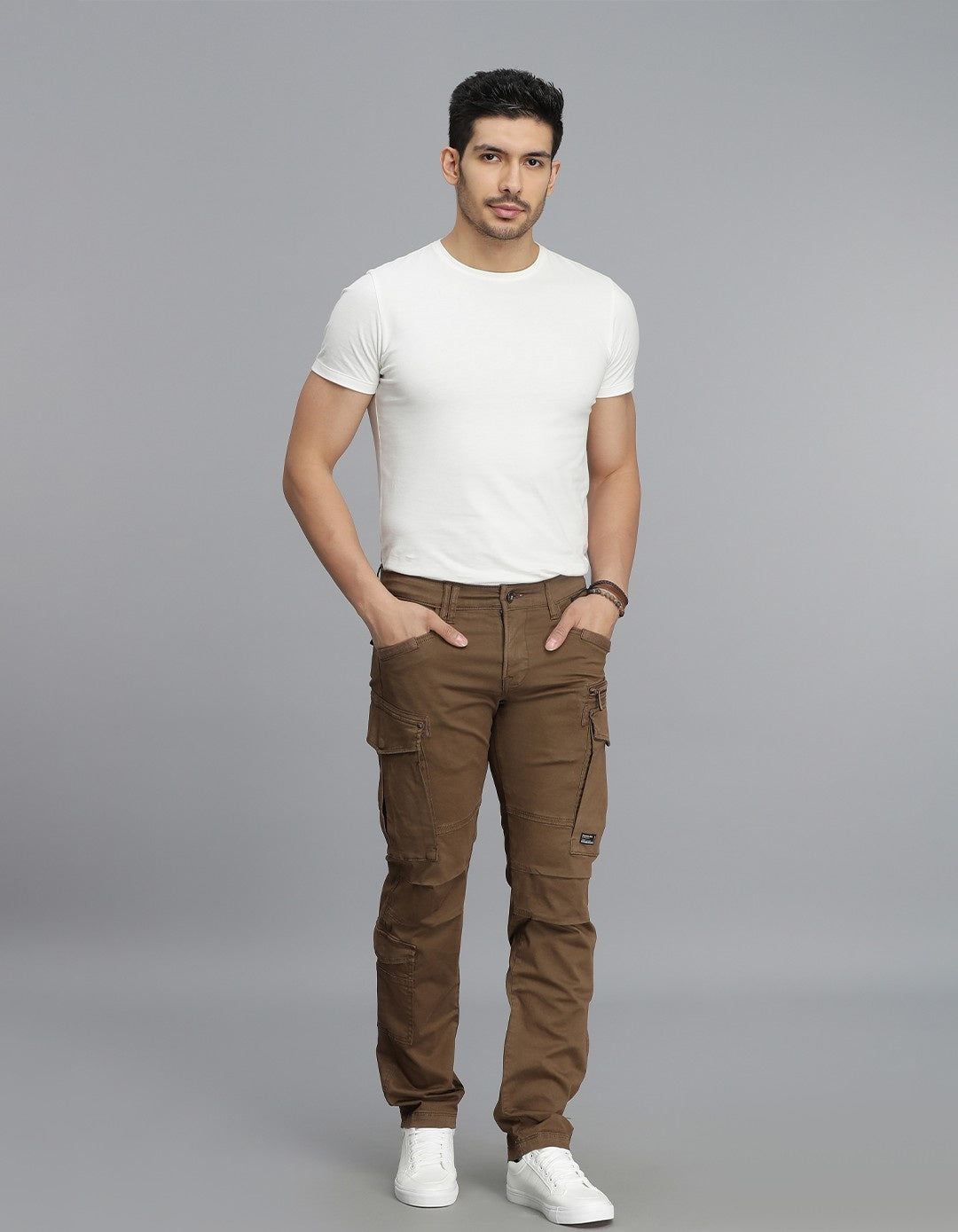 Khaki Regular Fit Cargo Pant