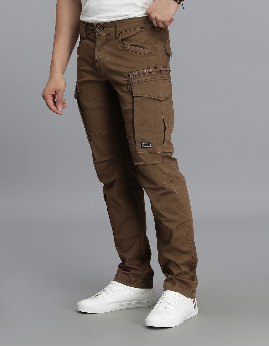 Khaki Regular Fit Cargo Pant
