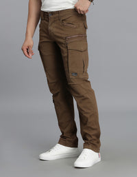 Khaki Regular Fit Cargo Pant