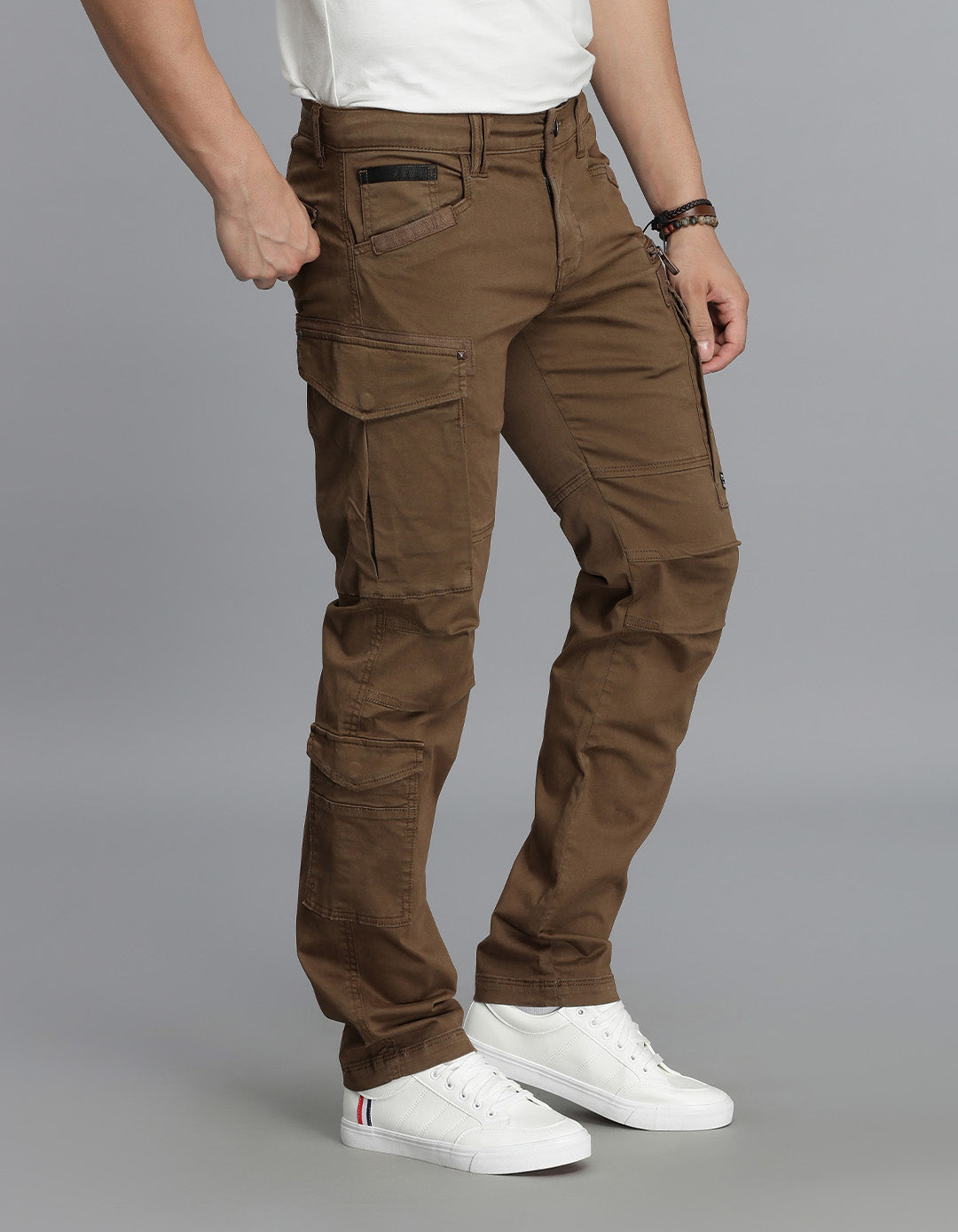 Khaki Regular Fit Cargo Pant