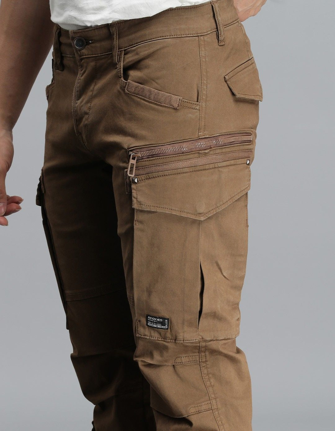 Khaki Regular Fit Cargo Pant