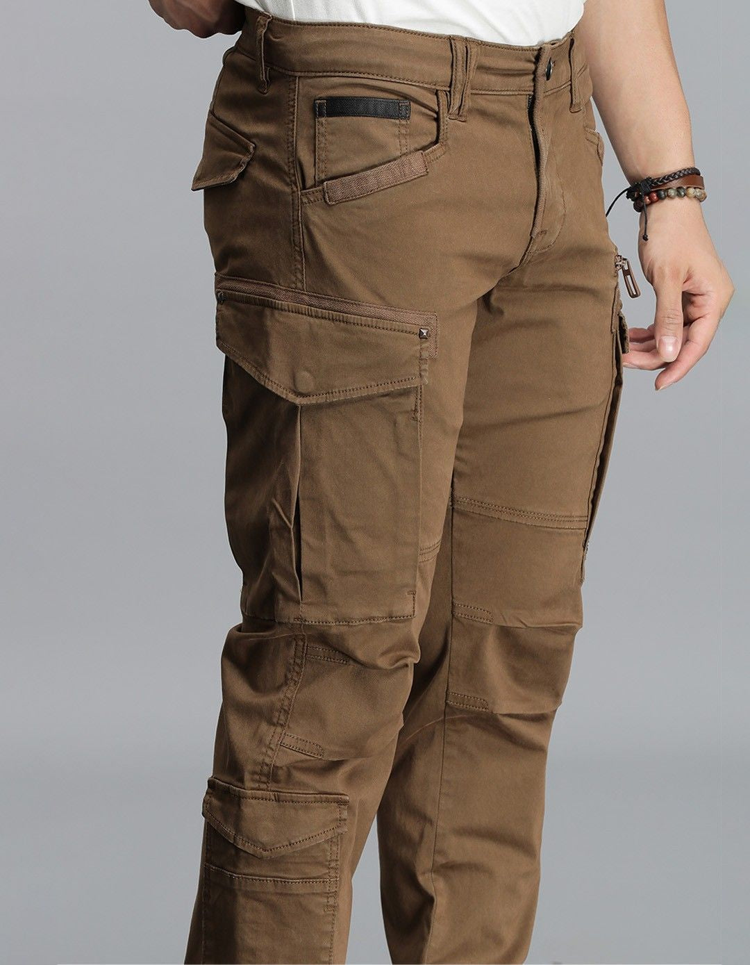 Khaki Regular Fit Cargo Pant