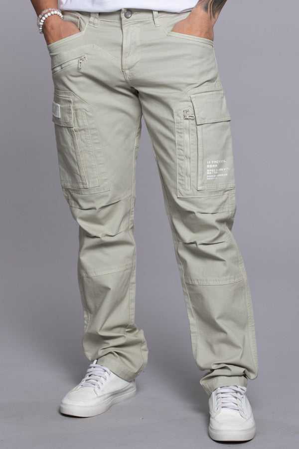 Lt Stone Regular Fit Cargo Pant