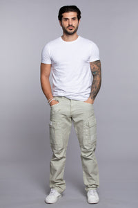 Lt Stone Regular Fit Cargo Pant