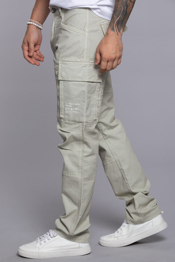 Lt Stone Regular Fit Cargo Pant