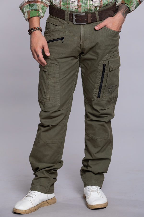 Olive Regular Fit Cargo Pant