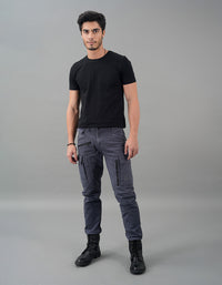 Slate Grey Regular Fit Cargo Pant
