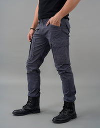 Slate Grey Regular Fit Cargo Pant