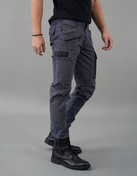 Slate Grey Regular Fit Cargo Pant