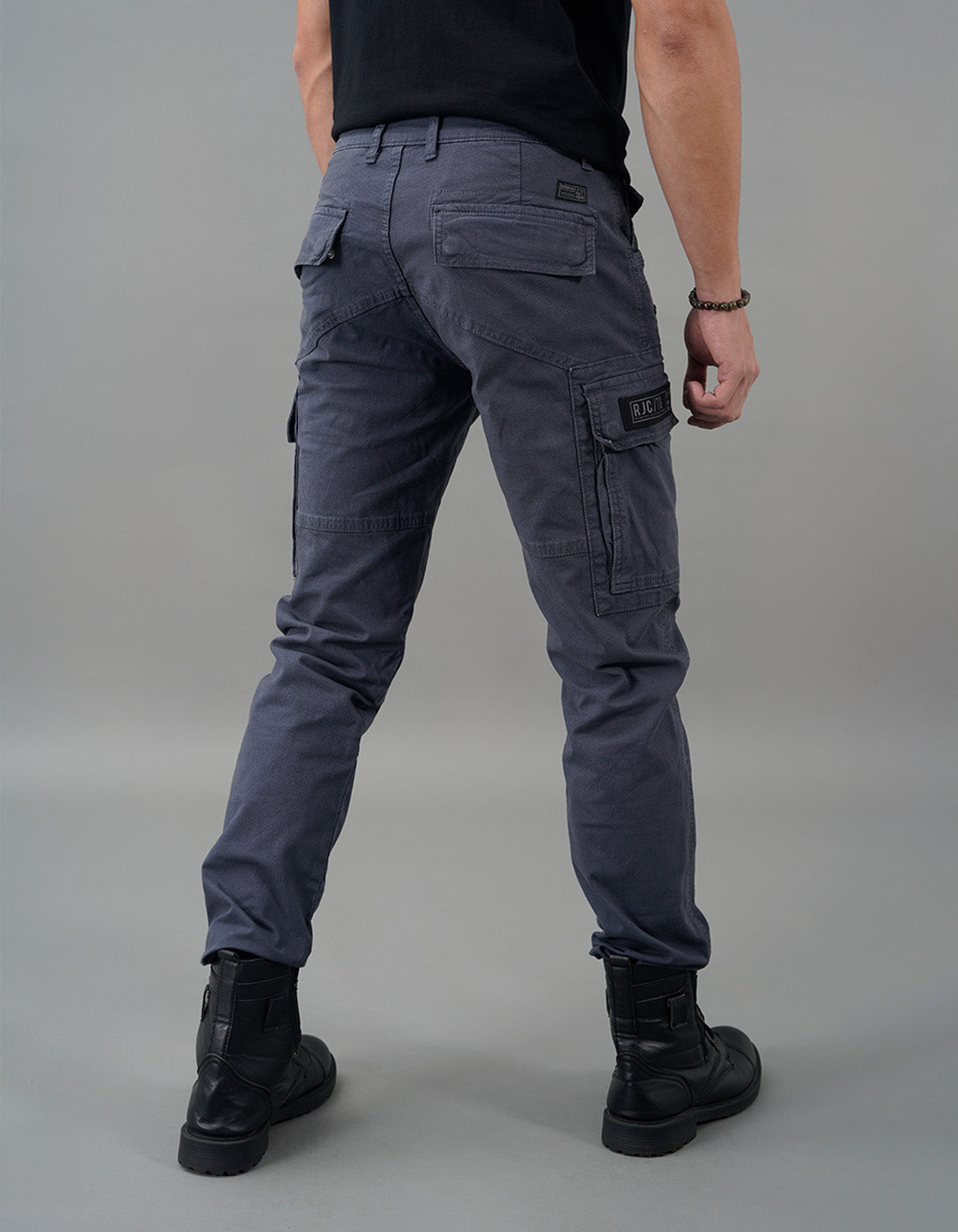 Slate Grey Regular Fit Cargo Pant – ROOKIES