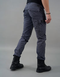 Slate Grey Regular Fit Cargo Pant