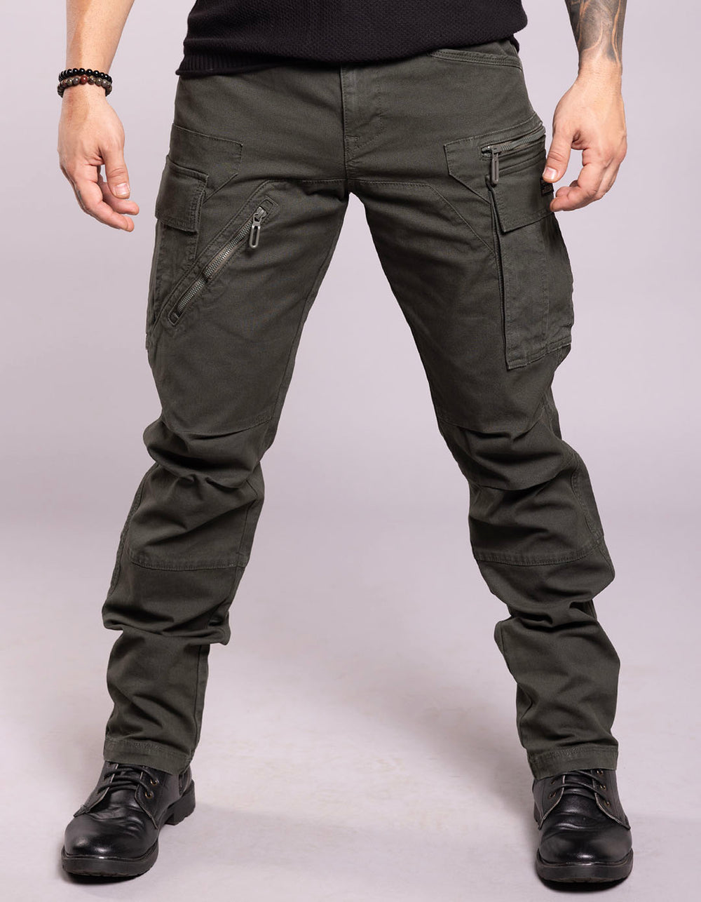 Military Green Regular Fit Cargo Pant