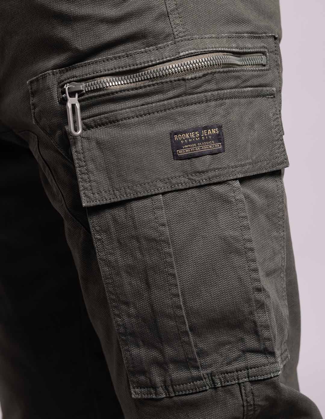 Military Green Regular Fit Cargo Pant