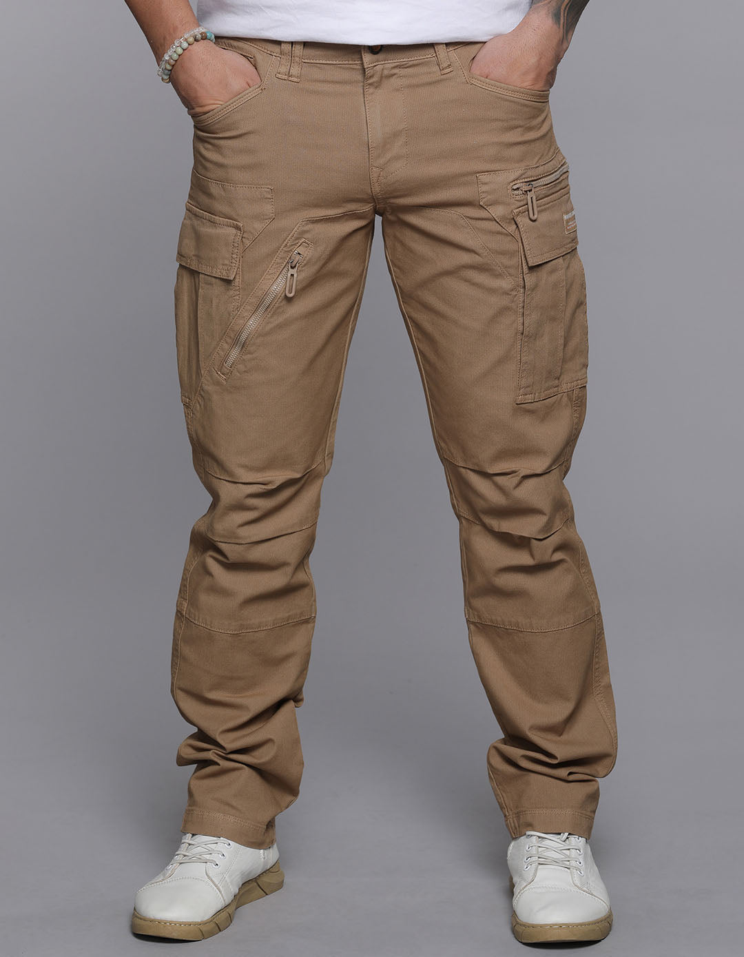 Khaki Regular Fit Cargo Pant