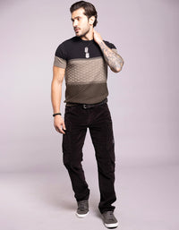 Black Regular Fit Cargo Pant
