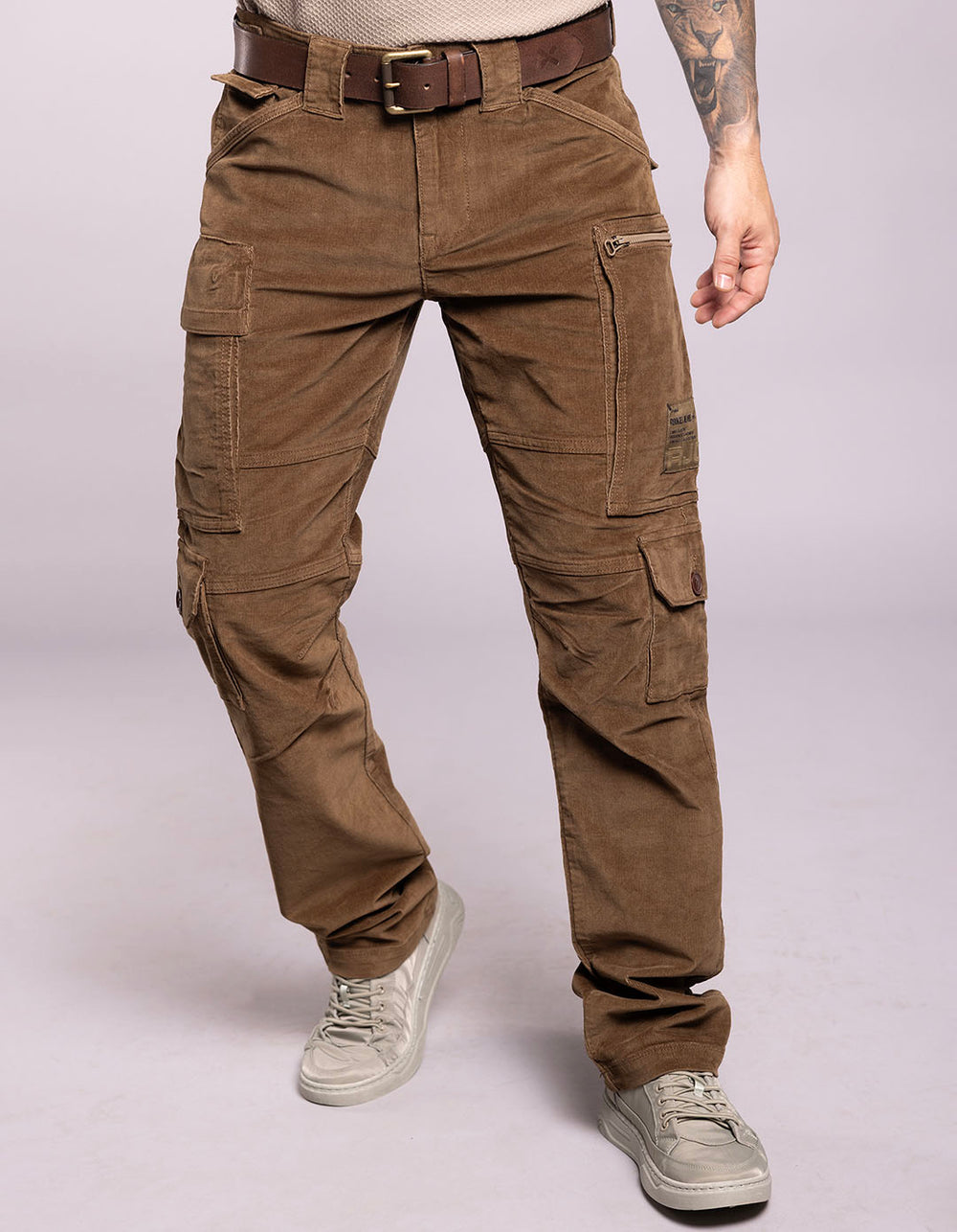 Khaki Regular Fit Cargo Pant