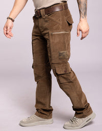 Khaki Regular Fit Cargo Pant