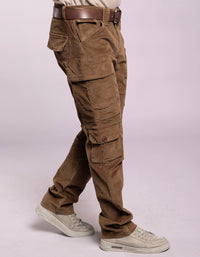 Khaki Regular Fit Cargo Pant