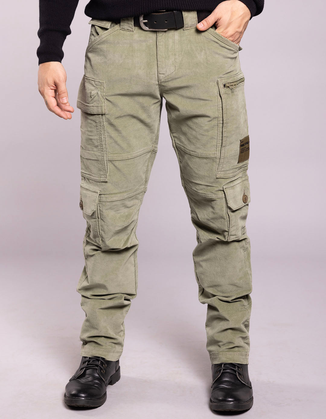 Lt Green Regular Fit Cargo Pant