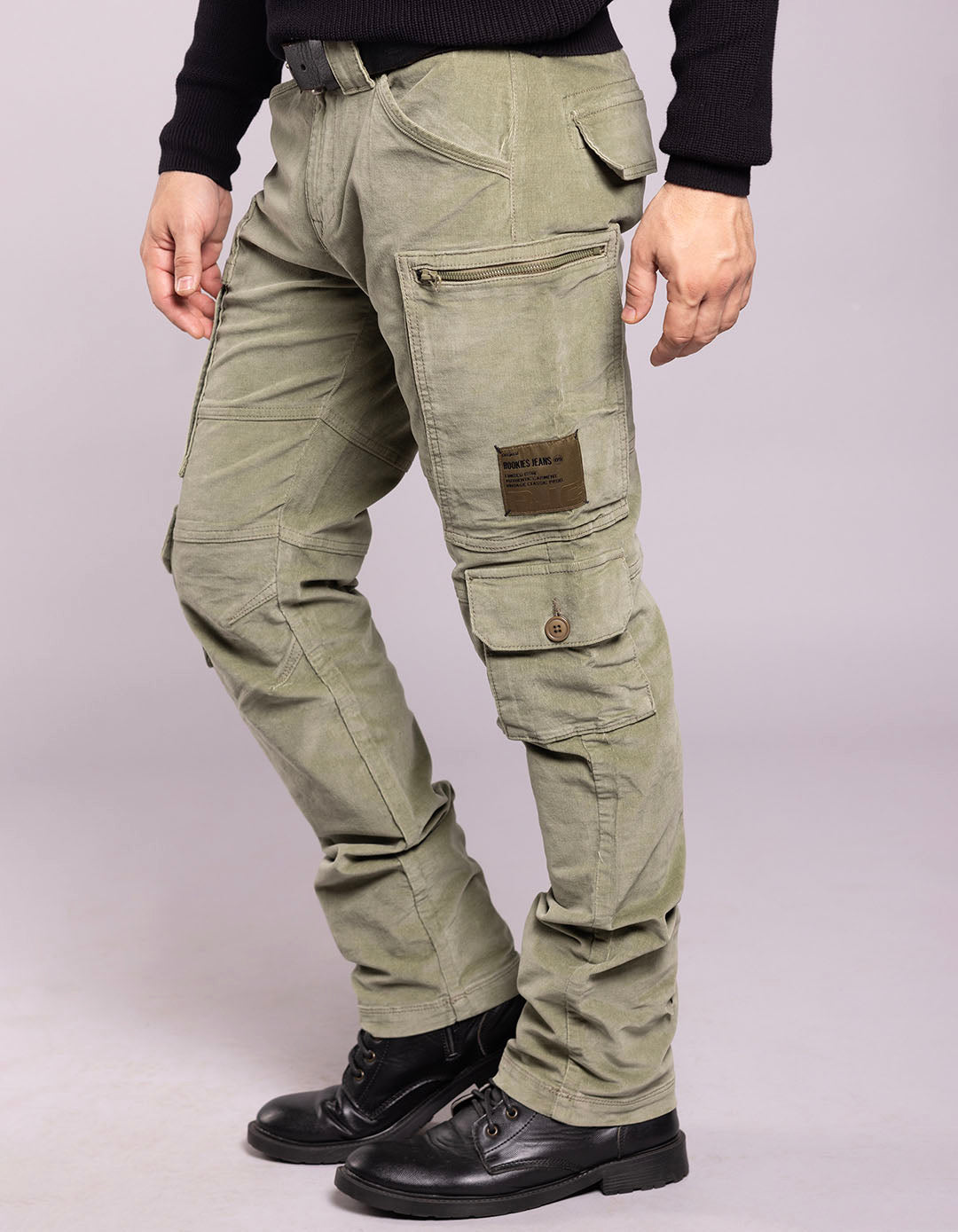 Lt Green Regular Fit Cargo Pant