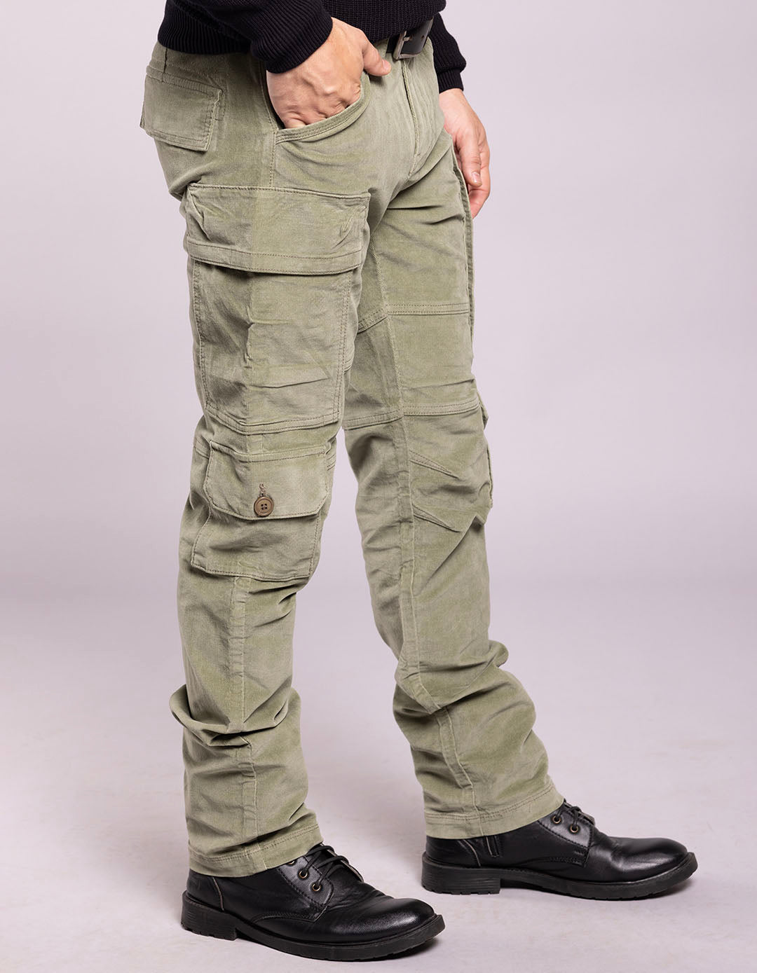 Lt Green Regular Fit Cargo Pant