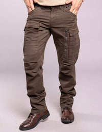 Dk Olive Regular Fit Cargo Pant