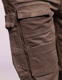 Dk Olive Regular Fit Cargo Pant