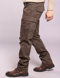 Dk Olive Regular Fit Cargo Pant