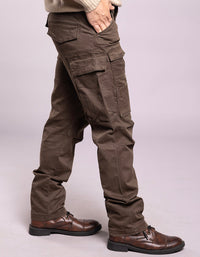 Dk Olive Regular Fit Cargo Pant