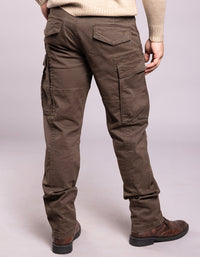 Dk Olive Regular Fit Cargo Pant