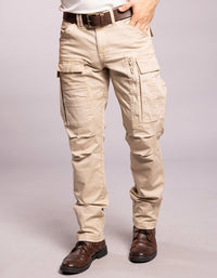 Lt Khaki Regular Fit Cargo Pant