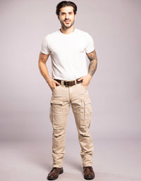 Lt Khaki Regular Fit Cargo Pant