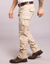 Lt Khaki Regular Fit Cargo Pant