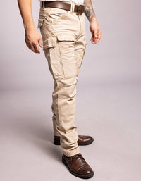 Lt Khaki Regular Fit Cargo Pant