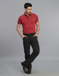 Charcoal Regular Fit Cargo Pant