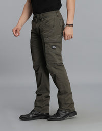 Dk Olive Regular Fit Cargo Pant