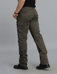 Dk Olive Regular Fit Cargo Pant