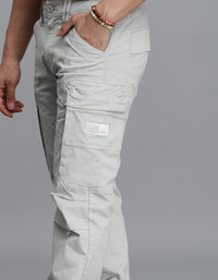 Grey Regular Fit Cargo Pant