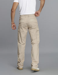 Lt Khaki Regular Fit Cargo Pant