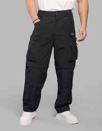 BLACK BALOON FIT CARGO PANTS