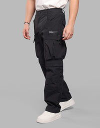 BLACK BALOON FIT CARGO PANTS