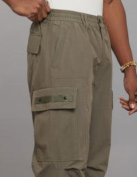 Light Olive Comfort Straight Fit Athliesure Cargo Pants 