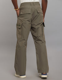 Light Olive Comfort Straight Fit Athliesure Cargo Pants 