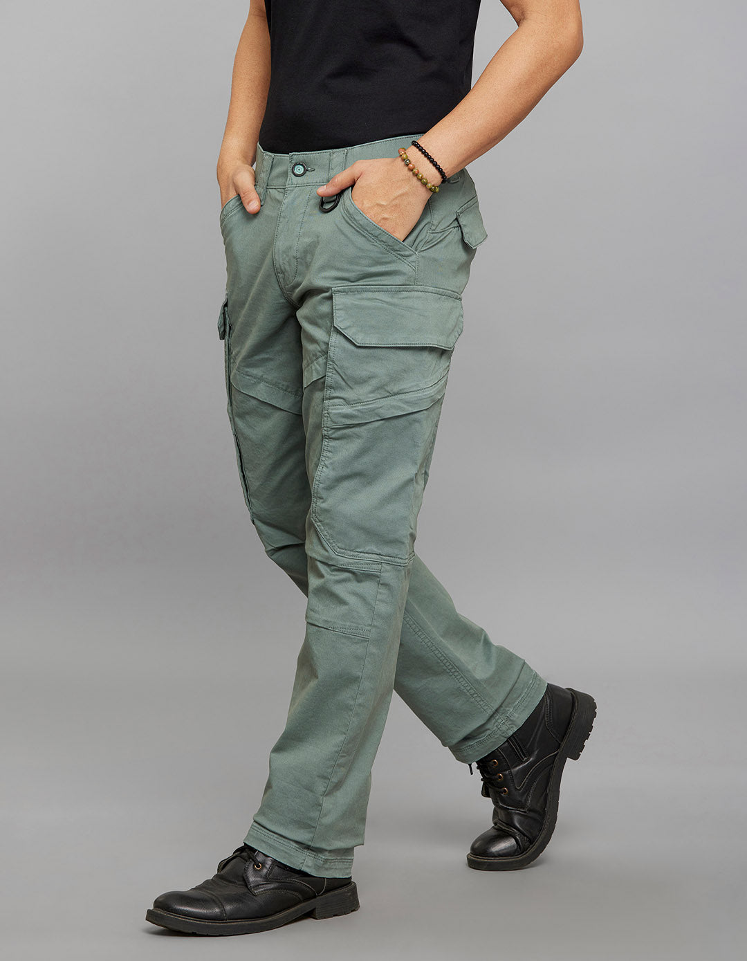 Aqaba Comfort Straight Fit Stretch Cargo Pants 