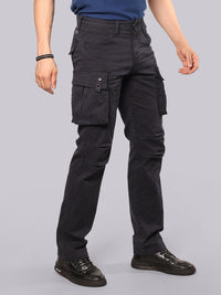 Dark Navy Comfort Straight Fit Stretch Cargo Pant