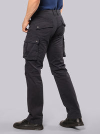 Dark Navy Comfort Straight Fit Stretch Cargo Pant