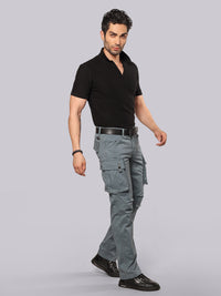 Petrol Comfort Straight Fit Stretch Cargo Pant