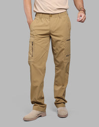 Antique Bronze Comfort Straight Fit Stretch Utilty Cargo Pants